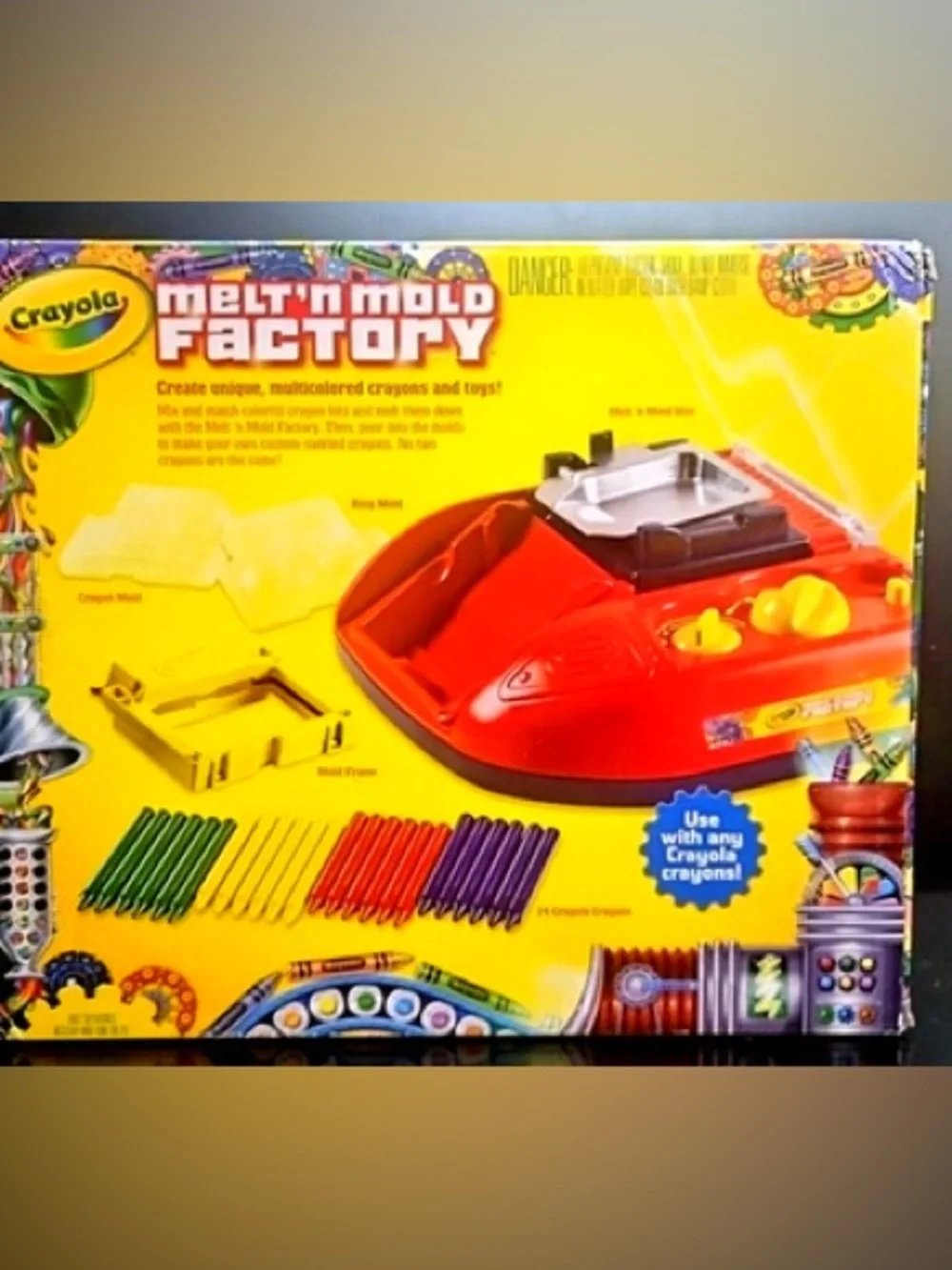Crayola Melt 'n Mold Factory Kit - Yellow, Red, Blue, Green, Purple